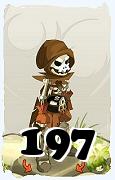 Um personagem do jogo Dofus, Sram-Ar, de nivel 197