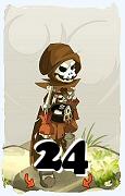 Un personnage du jeu Dofus, Sram-Air, au niveau 24