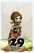 Un personaje del juego Dofus, Sram-Aire, de nivel 29