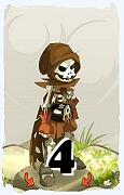 Um personagem do jogo Dofus, Sram-Ar, de nivel 4