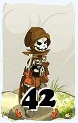 Un personnage du jeu Dofus, Sram-Air, au niveau 42