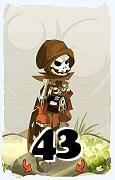 Um personagem do jogo Dofus, Sram-Ar, de nivel 43