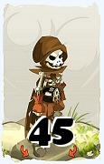 Um personagem do jogo Dofus, Sram-Ar, de nivel 45