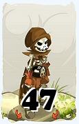 Un personaggio del gioco Dofus, Etram-Aria, al livello 47