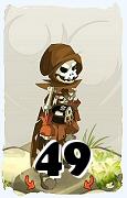 Un personaggio del gioco Dofus, Etram-Aria, al livello 49