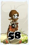 Um personagem do jogo Dofus, Sram-Ar, de nivel 58