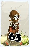 Um personagem do jogo Dofus, Sadida-Ar, de nivel 63