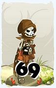 Un personaje del juego Dofus, Sram-Aire, de nivel 69