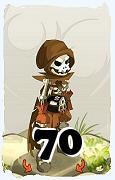 Un personaggio del gioco Dofus, Pandawa-Aria, al livello 70