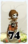 A Dofus character, Sram-Air, by level 74