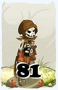 Um personagem do jogo Dofus, Sram-Ar, de nivel 81