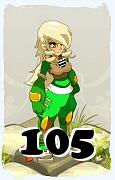 Um personagem do jogo Dofus, Steamer-Ar, de nivel 105