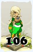 Um personagem do jogo Dofus, Iop-Ar, de nivel 106