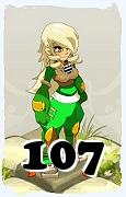 Um personagem do jogo Dofus, Steamer-Ar, de nivel 107