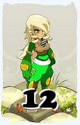 Um personagem do jogo Dofus, Cra-Ar, de nivel 12