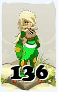 Um personagem do jogo Dofus, Steamer-Ar, de nivel 136