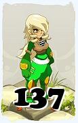 Um personagem do jogo Dofus, Steamer-Ar, de nivel 137