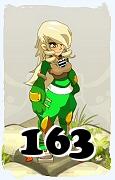 Um personagem do jogo Dofus, Steamer-Ar, de nivel 163