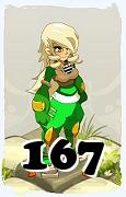 Um personagem do jogo Dofus, Steamer-Ar, de nivel 167