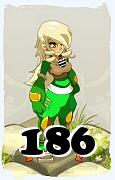 Um personagem do jogo Dofus, Steamer-Ar, de nivel 186