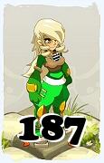 Um personagem do jogo Dofus, Roublard-Ar, de nivel 187