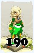 Um personagem do jogo Dofus, Steamer-Ar, de nivel 190