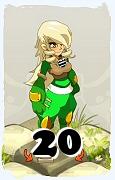 A Dofus character, Sadida-Air, by level 20