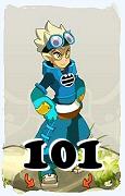 Um personagem do jogo Dofus, Steamer-Ar, de nivel 101