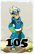 Um personagem do jogo Dofus, Steamer-Ar, de nivel 105