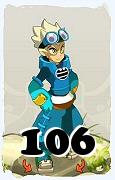 Um personagem do jogo Dofus, Steamer-Ar, de nivel 106