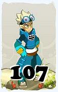 Um personagem do jogo Dofus, Steamer-Ar, de nivel 107