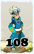 Um personagem do jogo Dofus, Steamer-Ar, de nivel 108