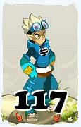 Um personagem do jogo Dofus, Steamer-Ar, de nivel 117