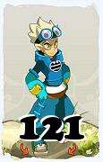 Um personagem do jogo Dofus, Steamer-Ar, de nivel 121