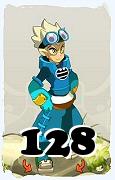 Um personagem do jogo Dofus, Steamer-Ar, de nivel 128