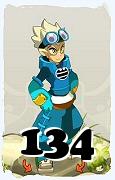 Um personagem do jogo Dofus, Steamer-Ar, de nivel 134