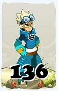 Um personagem do jogo Dofus, Steamer-Ar, de nivel 136