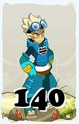 Um personagem do jogo Dofus, Steamer-Ar, de nivel 140