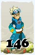 Um personagem do jogo Dofus, Steamer-Ar, de nivel 146