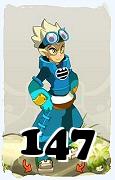 Um personagem do jogo Dofus, Steamer-Ar, de nivel 147