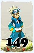 Um personagem do jogo Dofus, Steamer-Ar, de nivel 149