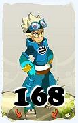 Um personagem do jogo Dofus, Steamer-Ar, de nivel 168