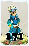 Um personagem do jogo Dofus, Steamer-Ar, de nivel 171