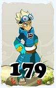 Um personagem do jogo Dofus, Steamer-Ar, de nivel 179