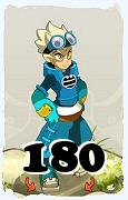 Um personagem do jogo Dofus, Steamer-Ar, de nivel 180