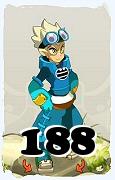 Um personagem do jogo Dofus, Steamer-Ar, de nivel 188