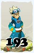 Um personagem do jogo Dofus, Steamer-Ar, de nivel 193