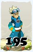 Um personagem do jogo Dofus, Steamer-Ar, de nivel 195