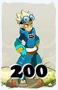 Um personagem do jogo Dofus, Steamer-Ar, de nivel 200