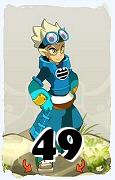 Um personagem do jogo Dofus, Steamer-Ar, de nivel 49